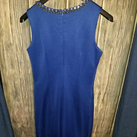 Royal Blue Cocktail Dress - Picture 4 of 4